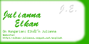 julianna elkan business card